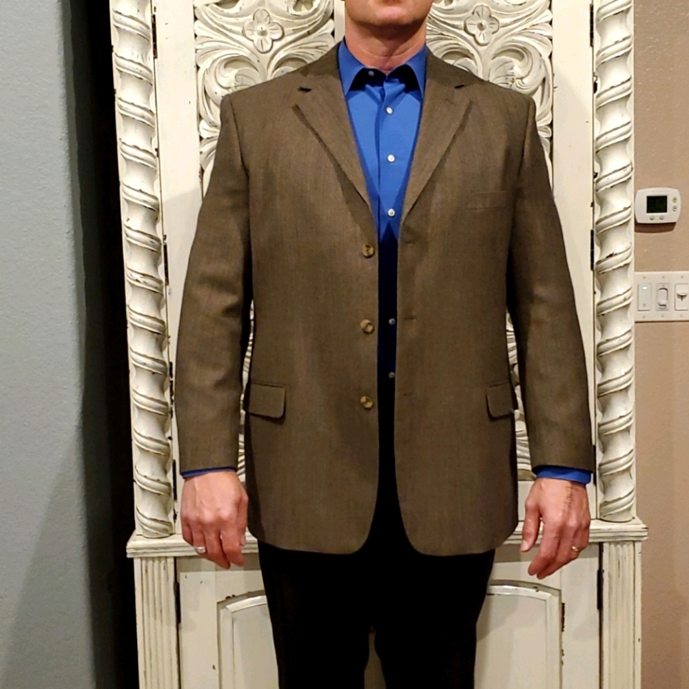 Men's wool tweed sports coat